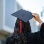 Happy Asian woman in his graduation day.